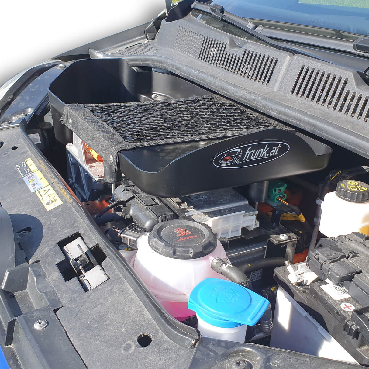 Nachrüstbarer Frunk für VW e-up! inkl. Gepäcknetz |zusätzlicher Stauraum im Motorraum |einfache Montage