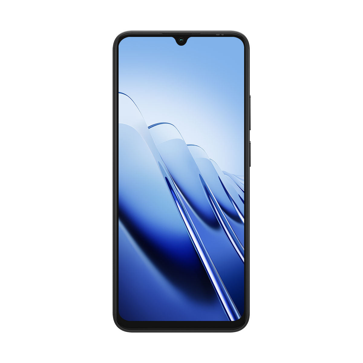 Vorderseite des Blackview Wave 10 Smartphones in Schwarz