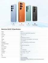 Alle technischen Werte des Blackview Wave 10 Smartphones