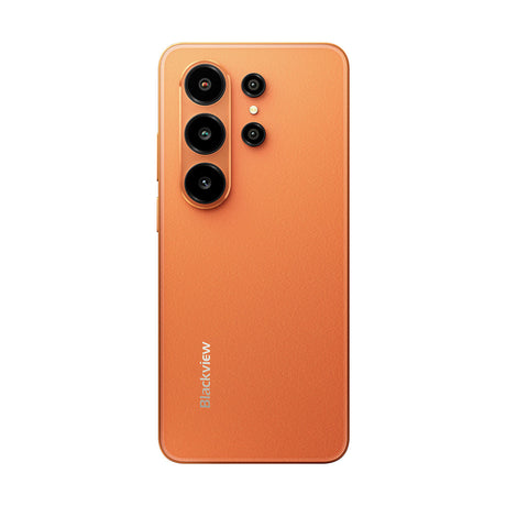 Rückseite des Blackview Wave 10 Smartphones in Orange