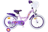 Volare Disney Wish Kinderfahrrad für Mädchen - 16 Zoll in Lila mit zwei Handbremsen