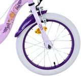 Volare Disney Wish Kinderfahrrad für Mädchen - 16 Zoll in Lila mit zwei Handbremsen