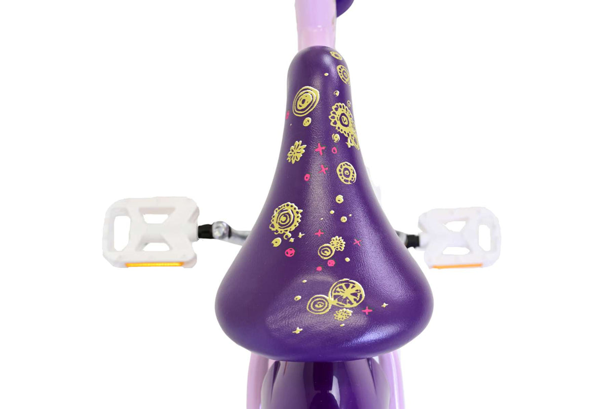 Volare Disney Wish Kinderfahrrad für Mädchen - 16 Zoll in Lila für Kinder von 4 bis 6 Jahren