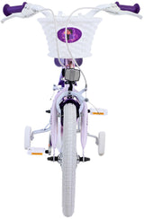 Volare Disney Wish Kinderfahrrad für Mädchen - 16 Zoll in Lila mit zwei Handbremsen