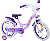 Volare Disney Wish Kinderfahrrad für Mädchen - 16 Zoll in Lila für Kinder von 4 bis 6 Jahren