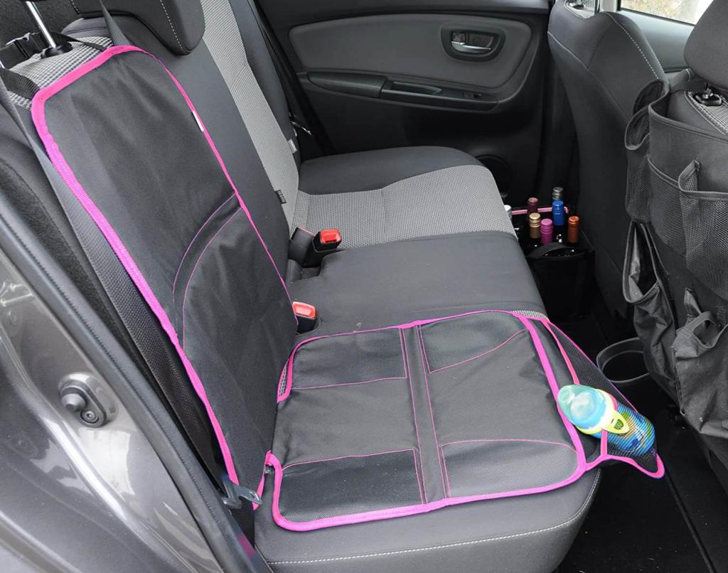 Wumbi Sitzschutz Pink Sitzbezug Kindersitzunterlage Wasserabweisend Sitzschoner Isofix Rutschfest