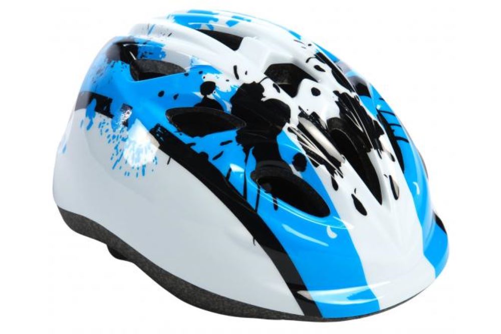 Volare Kinder-Fahrradhelm - XS - Blau-Weiß - 47-51 cm - extra kleines Modell