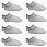Zecond Zkin 32 Paar Sneaker Socken Gr. 32 - 38 grau Sommersocken Füßlinge aus Baumwolle
