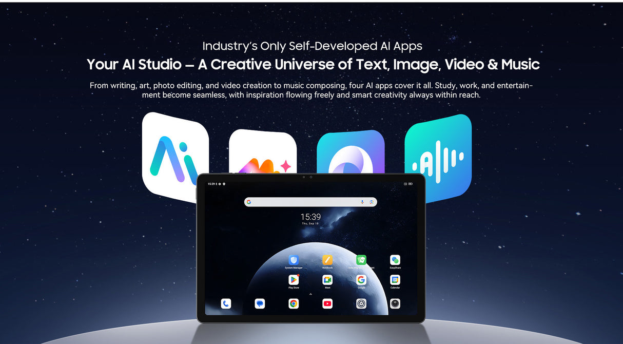 Bewerbung des AI Studios des Wichtigste Merkmale des Blackview Zeno 10