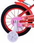 Preview: Volare Lovely 14 Zoll Kinderfahrrad rot/weiß mit Hand- und Rücktrittbremse, Stützrädern und Korb