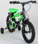 Preview: Volare Sportivo Kinderfahrrad - Jungen - 14 Zoll - Neongrün Schwarz - Zwei Handbremsen - 95% zusammengebaut