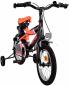 Preview: Volare Sportivo Kinderfahrrad - Jungen - 14 Zoll - Neon Orange/Schwarz - Abnehmbare Stützräder und Flaschenhalter