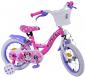Preview: Disney Minnie Cutest Ever 14 Zoll Kinderfahrrad Pink - Sicherheit und Komfort mit abnehmbaren Seitenrädern und Korb