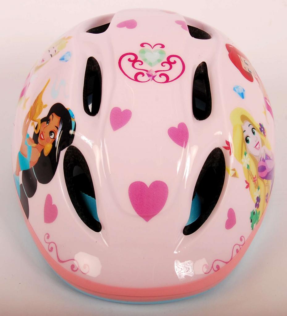 Disney Princess Fahrradhelm in Rosa für Ihre kleine Prinzessin - TÜV/GS geprüft, Kopfumfang 52-56 cm, verstellbar, leicht und sicher!