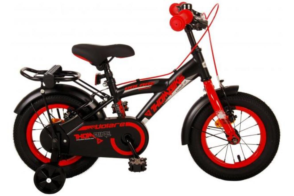 Volare Thombike 12-Zoll-Kinderfahrrad mit Handbremsen und abnehmbaren Seitenrädern