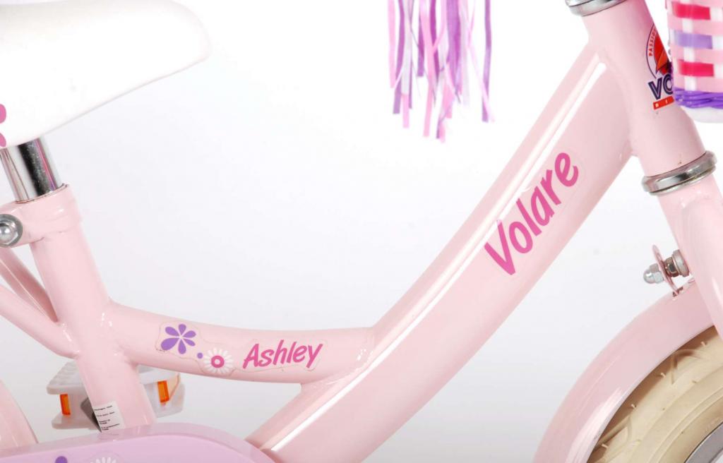 Volare Ashley Kinderfahrrad - Mädchen - 12 Zoll - Rosa - 95% zusammengebaut