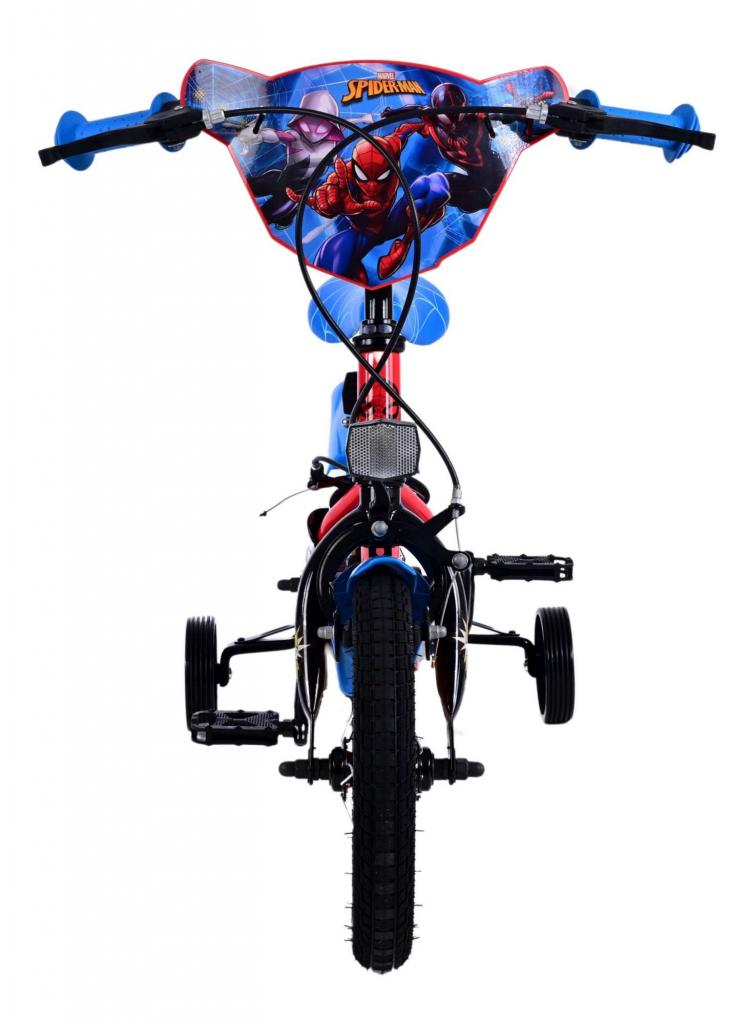 Volare Ultimate Marvel Spiderman 12 Zoll Kinderfahrrad Blau/Rot - Sicherheit, Komfort und Spaß in einem!