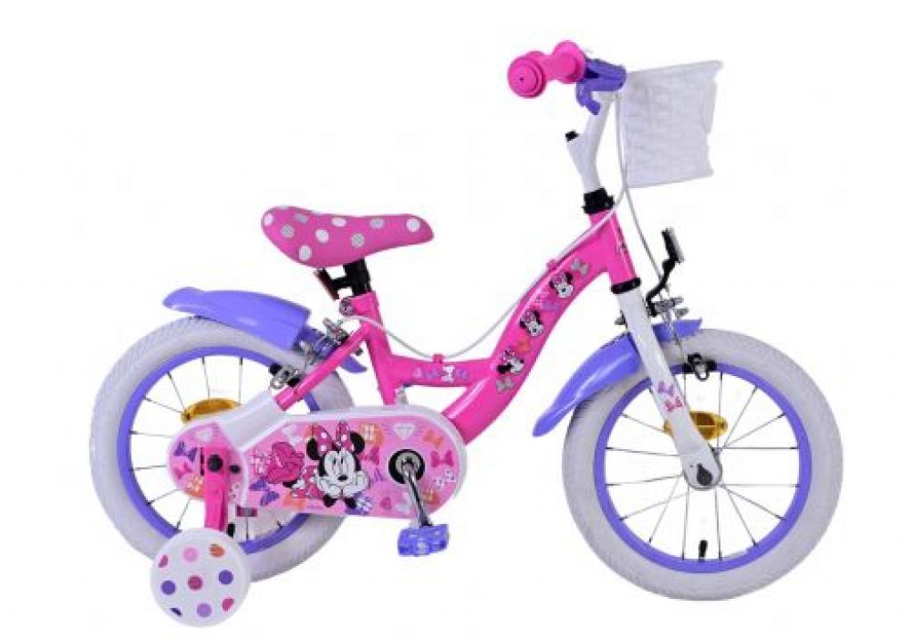 Minnie Cutest Ever 14 Zoll Kinderfahrrad mit Handbremsen und Seitenrädern