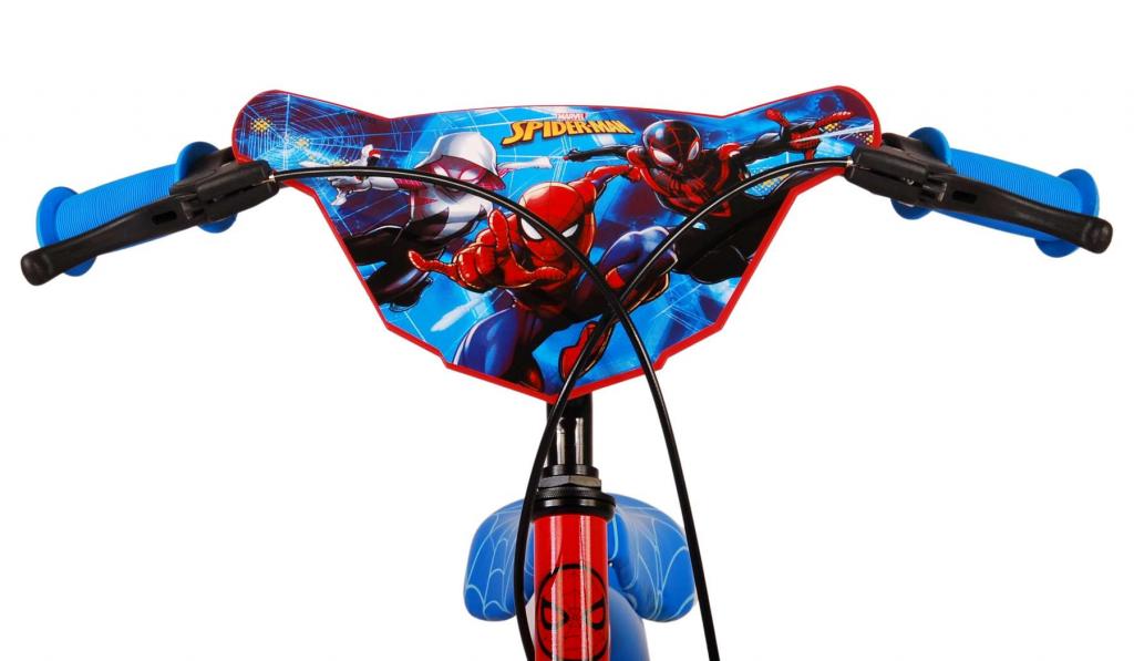 Marvel Spiderman 16 Zoll Kinderfahrrad blau/rot mit zwei Handbremsen - Sicherheit, Komfort und Spaß in einem!
