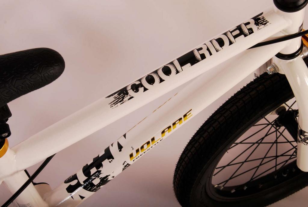 Volare Cool Rider Kinderfahrrad - Jungen - 18 Zoll - Weiß - 95% zusammengebaut - Prime Collection