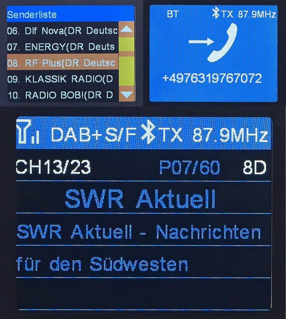 FM DAB Transmitter Display