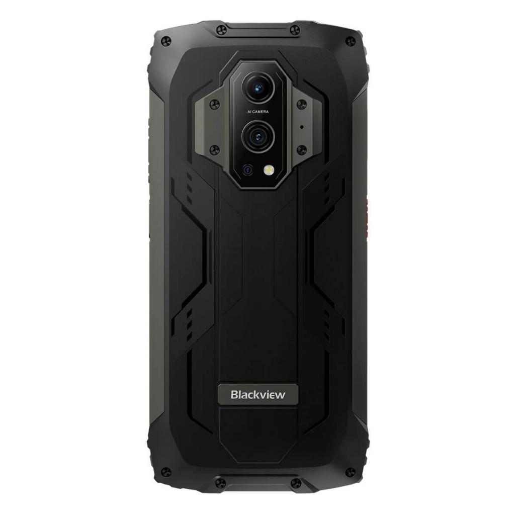 Rückansicht des Blackview BV9300 Smartphone schwarz mit 21GB RAM/256GB ROM