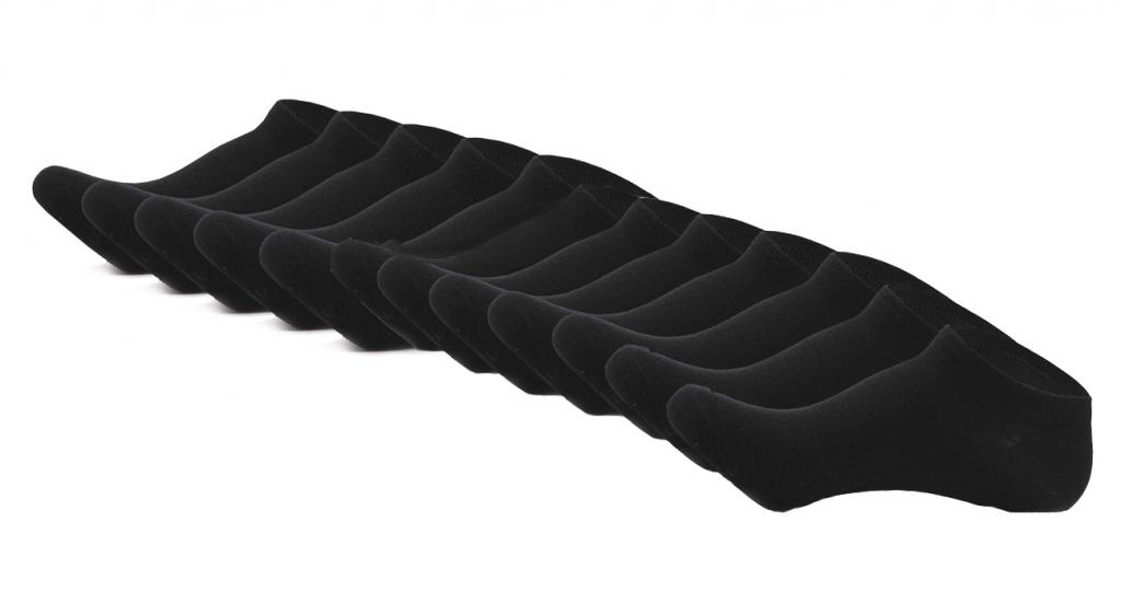 6 Paar schwarze Pescara von Garcia Sneaker Socken