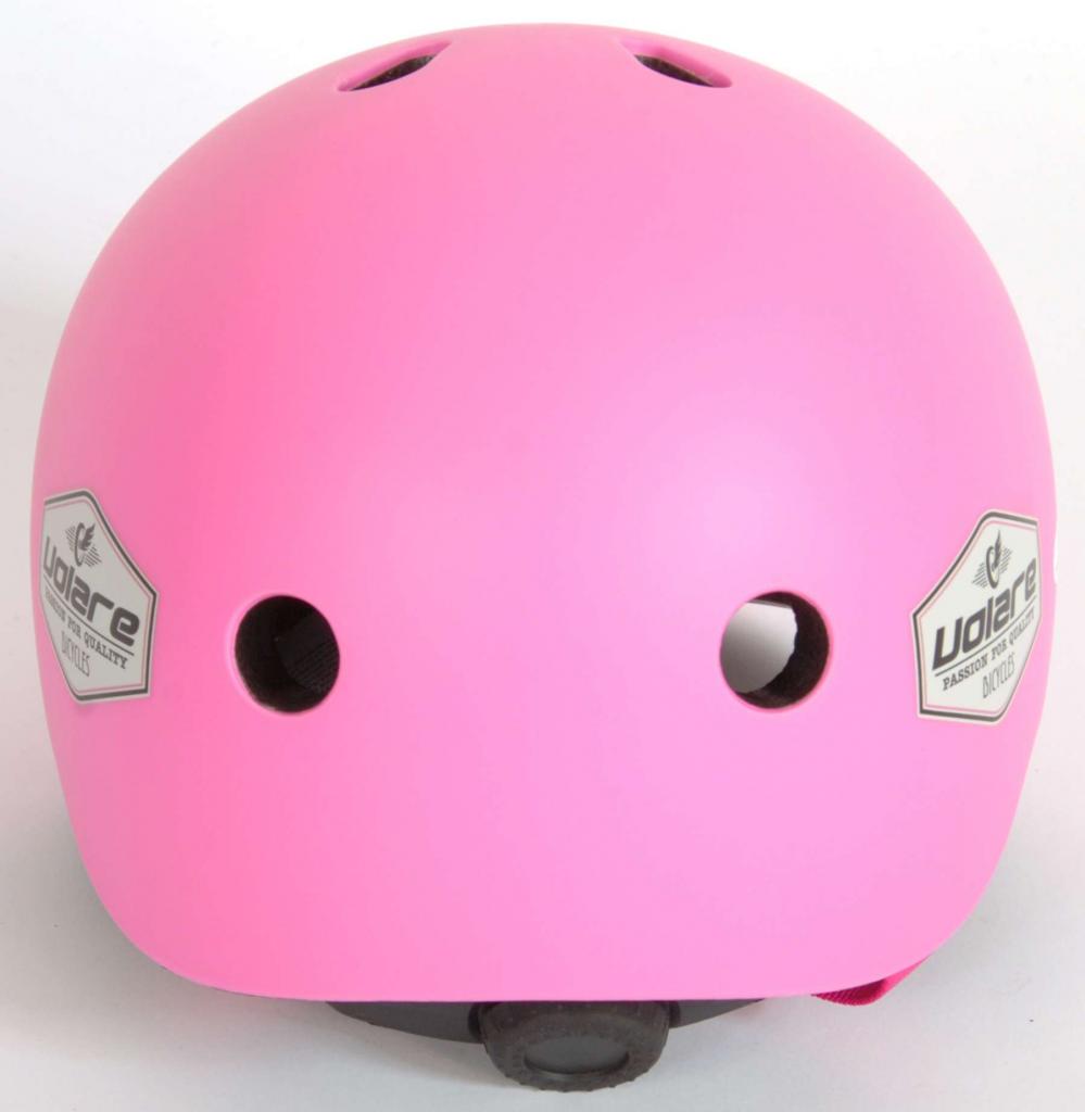 Volare Kinder-Fahrradhelm Rosa - Sicherheit und Style für abenteuerlustige Kids! Verstellbarer Helm, TÜV/GS geprüft, Kopfumfang 45-51 cm