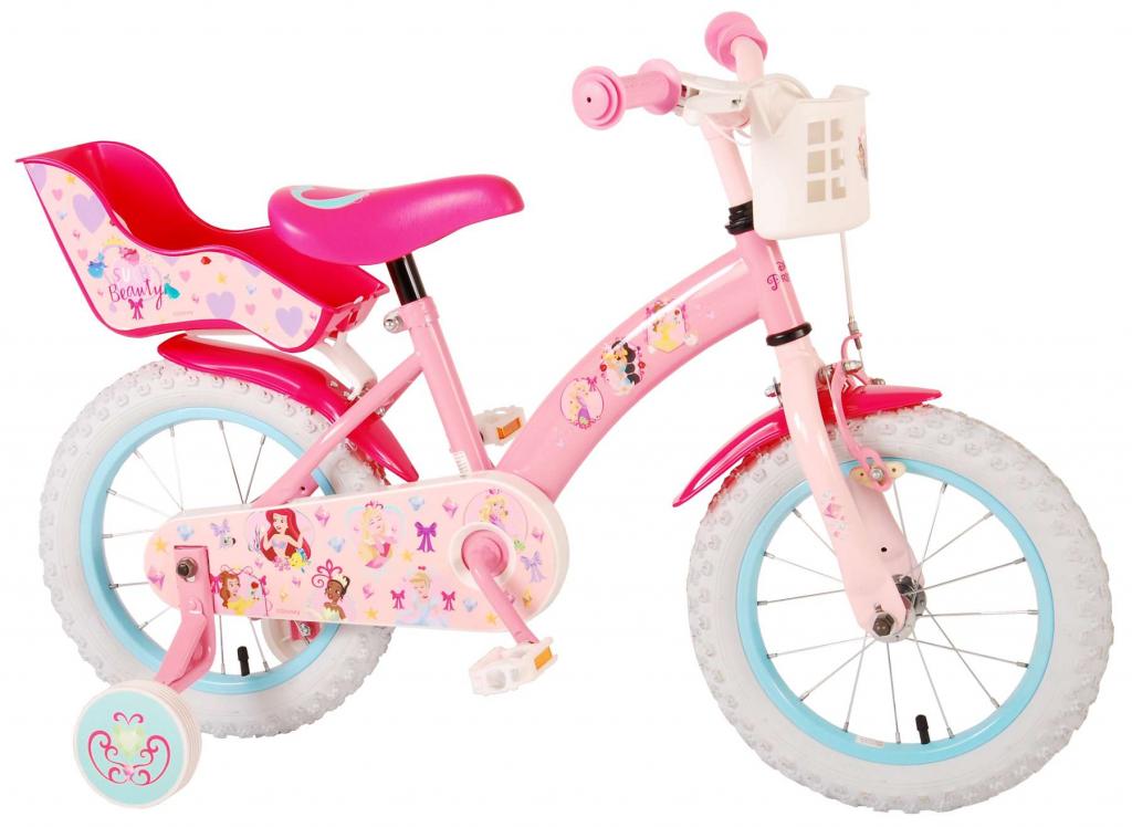 Disney Princess Kinderfahrrad - Mädchen - 14 Zoll - Pink