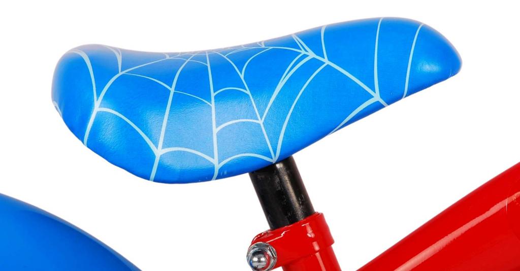 Marvel Spiderman 16 Zoll Kinderfahrrad blau/rot mit zwei Handbremsen - Sicherheit, Komfort und Spaß in einem!