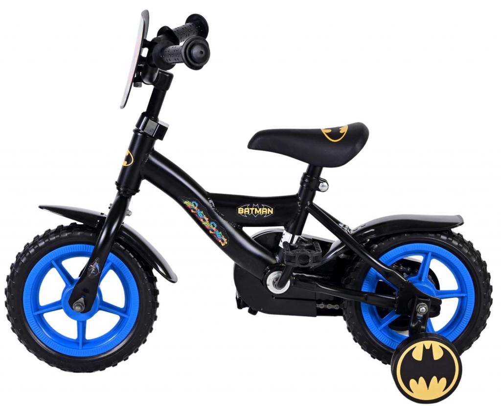 Batman 10-Zoll-Kinderfahrrad Schwarz, festes Getriebe - Sicherheit und Spaß beim Fahrradfahren lernen!