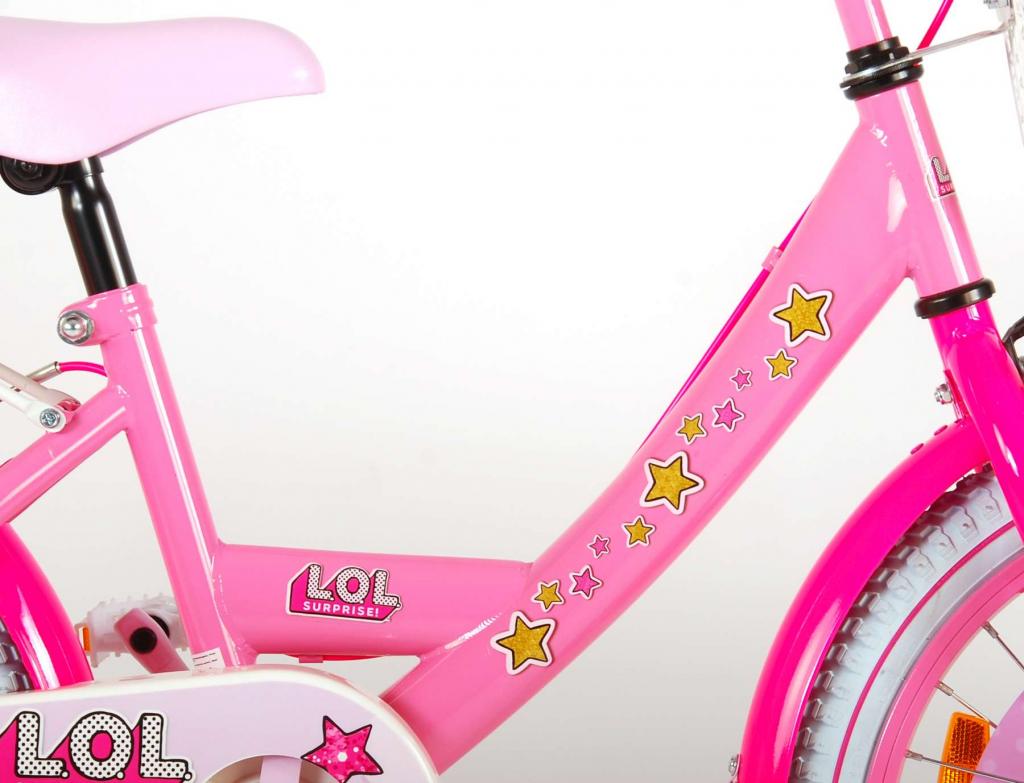 LOL Surprise Kinderfahrrad - Mädchen - 18 Zoll - Pink - 2 Handbremsen